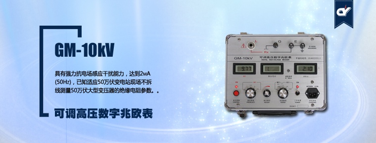 GM-10kV 可調高壓數(shù)字兆歐表